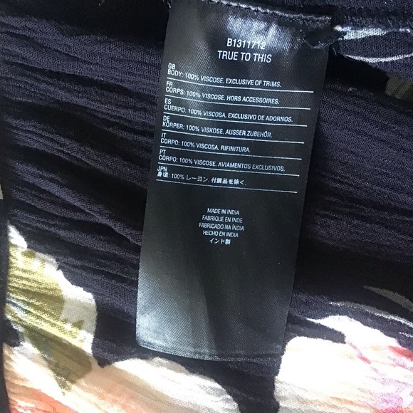 Volcom High Low Button Front Dress Small Cover-Up Floral Print Midi Length - Picture 11 of 14